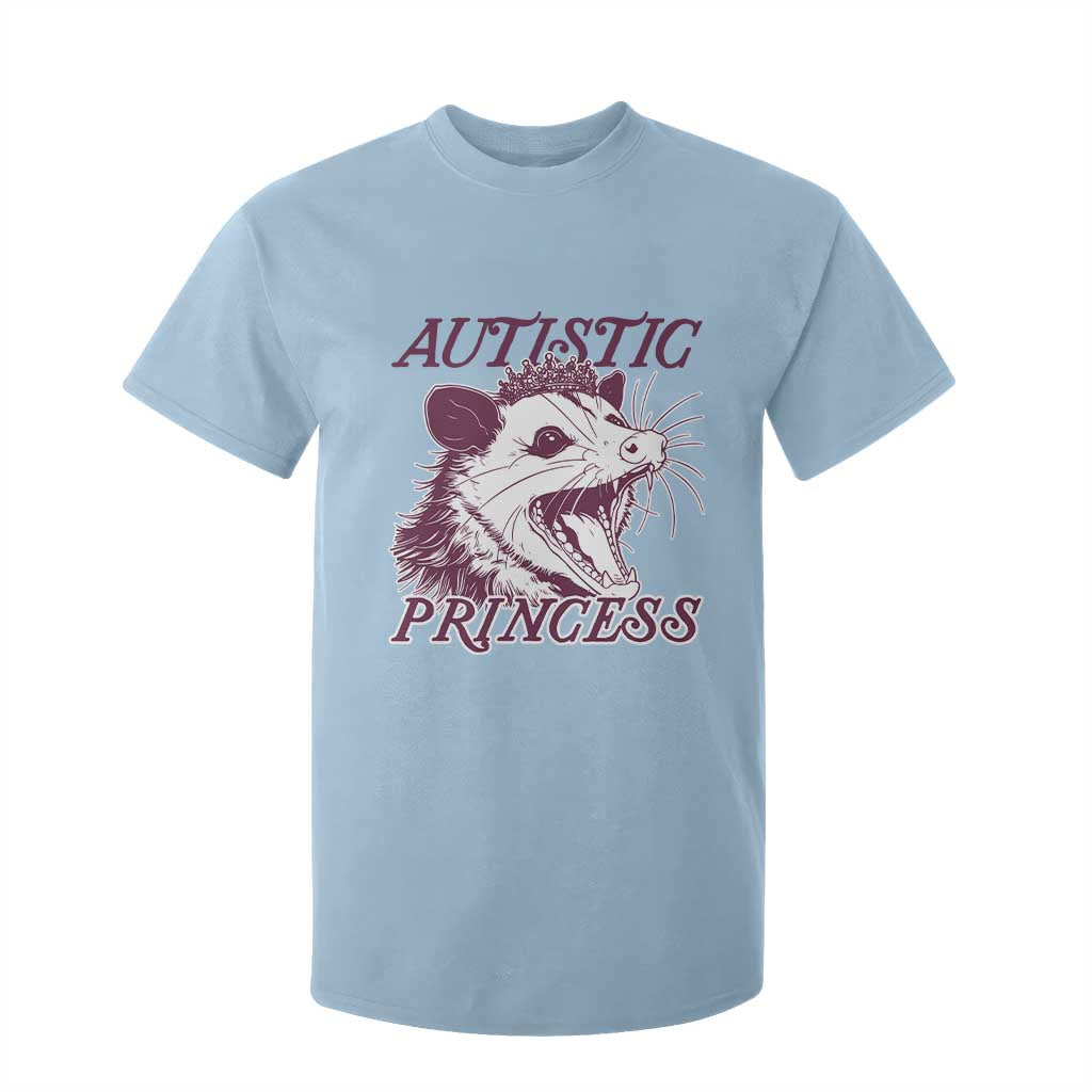 Funny Autistic Princess T Shirt For Kid Autism Support Opposum