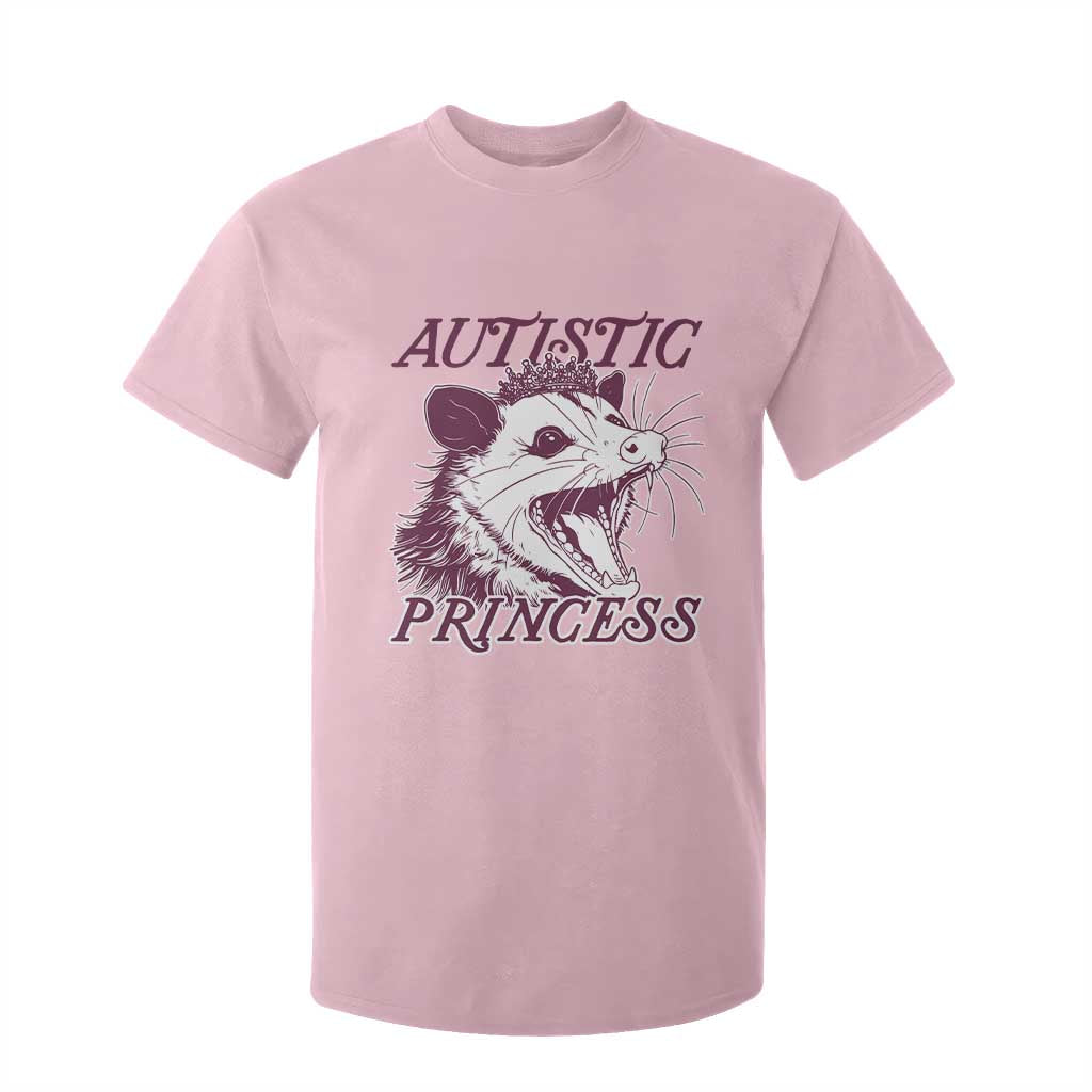 Funny Autistic Princess T Shirt For Kid Autism Support Opposum