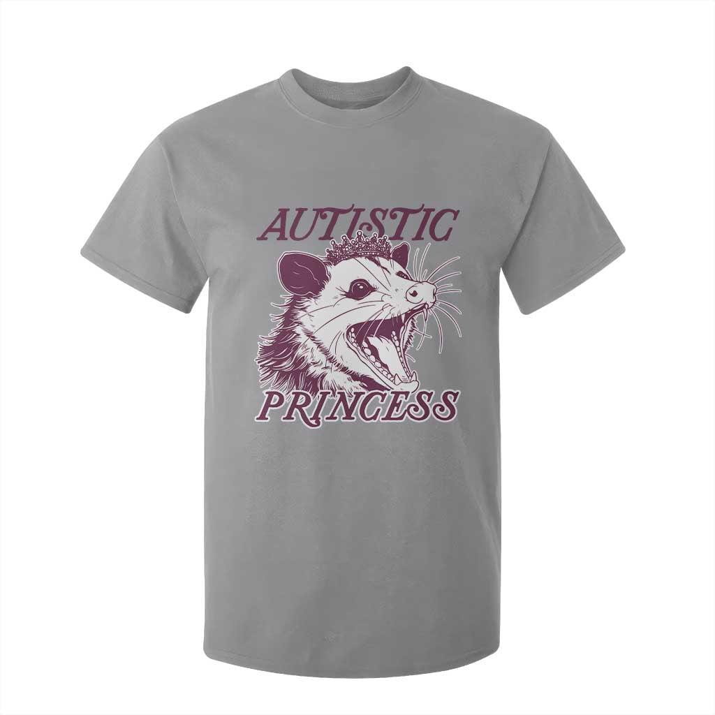 Funny Autistic Princess T Shirt For Kid Autism Support Opposum