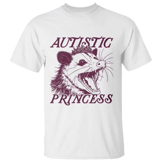 Funny Autistic Princess T Shirt Autism Support Opposum