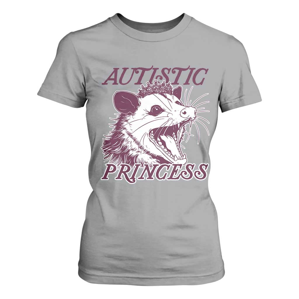 Funny Autistic Princess T Shirt For Women Autism Support Opposum