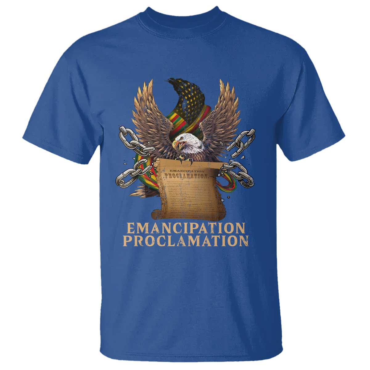 emancipation-proclamation-t-shirt-juneteenth-end-of-slavery-bald-eagle