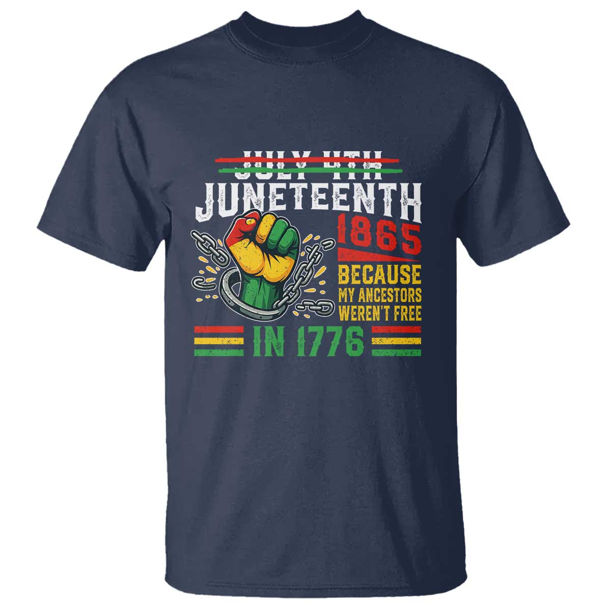 juneteenth-1865-because-my-ancestors-werent-free-in-1776-t-shirt-break-the-chains