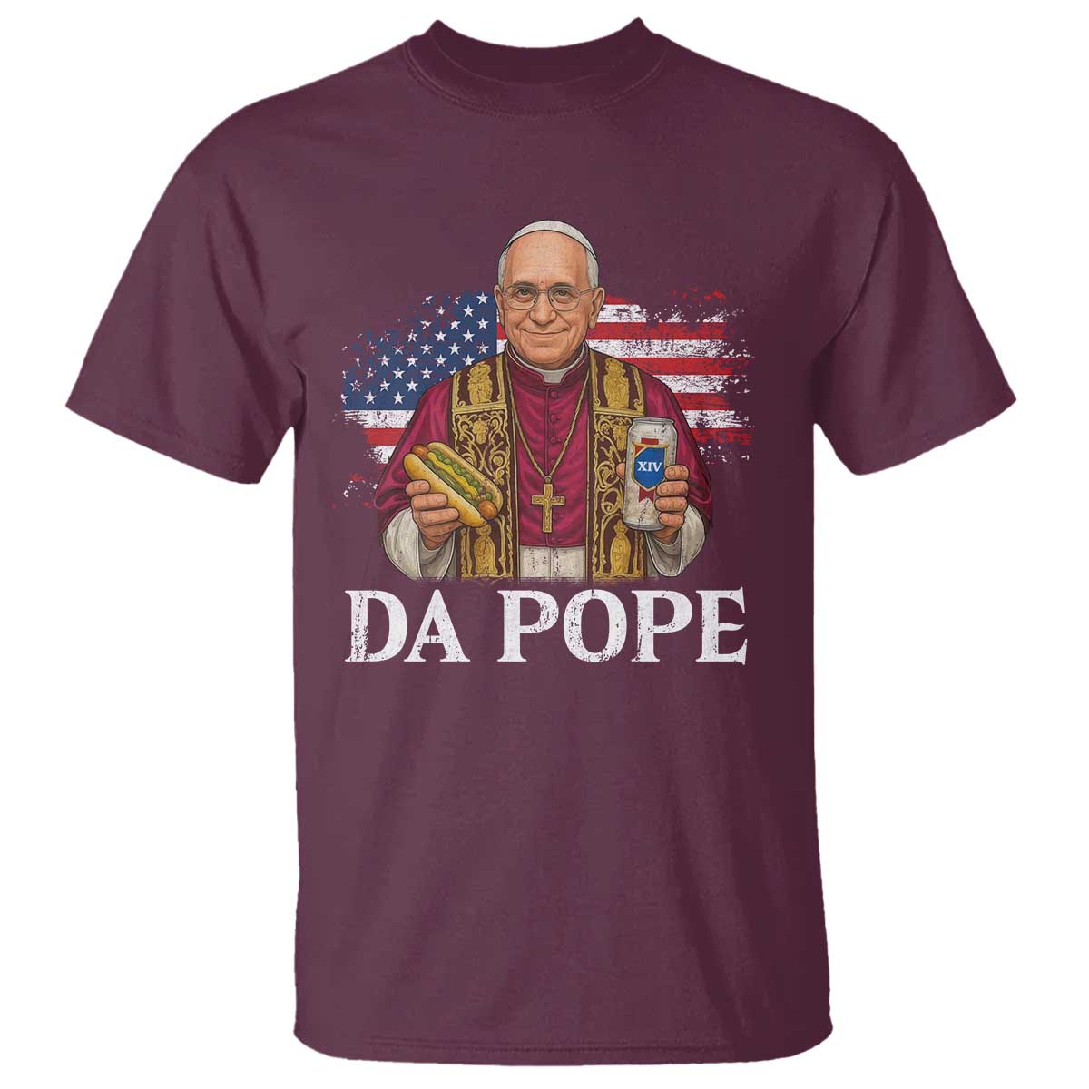 funny-da-pope-america-chicago-leo-xiv-t-shirt-hotdog-and-beer