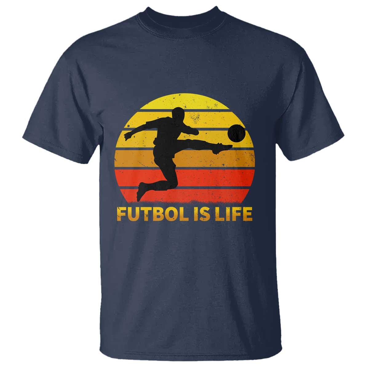 funny-football-t-shirt-futbol-is-life-vintage-soccer-lover
