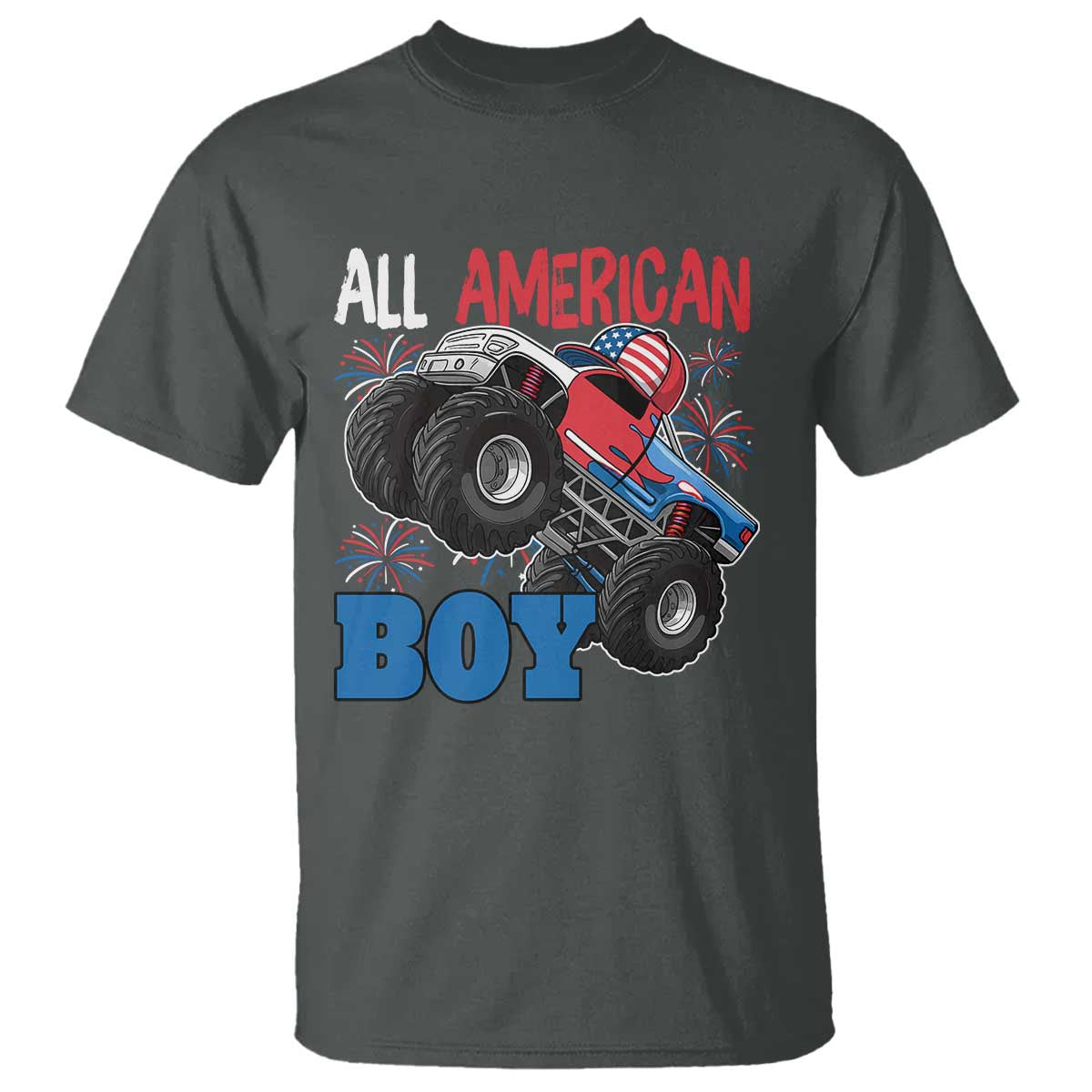 funny-all-american-boy-4th-of-july-t-shirt-monster-trucks-american-flag-fireworks