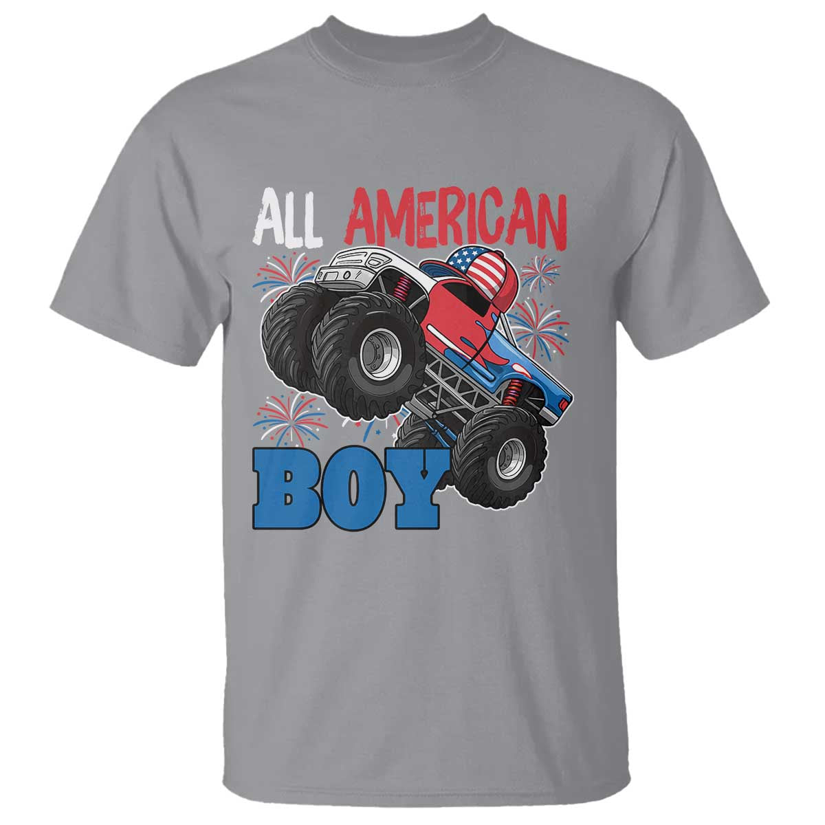 funny-all-american-boy-4th-of-july-t-shirt-monster-trucks-american-flag-fireworks