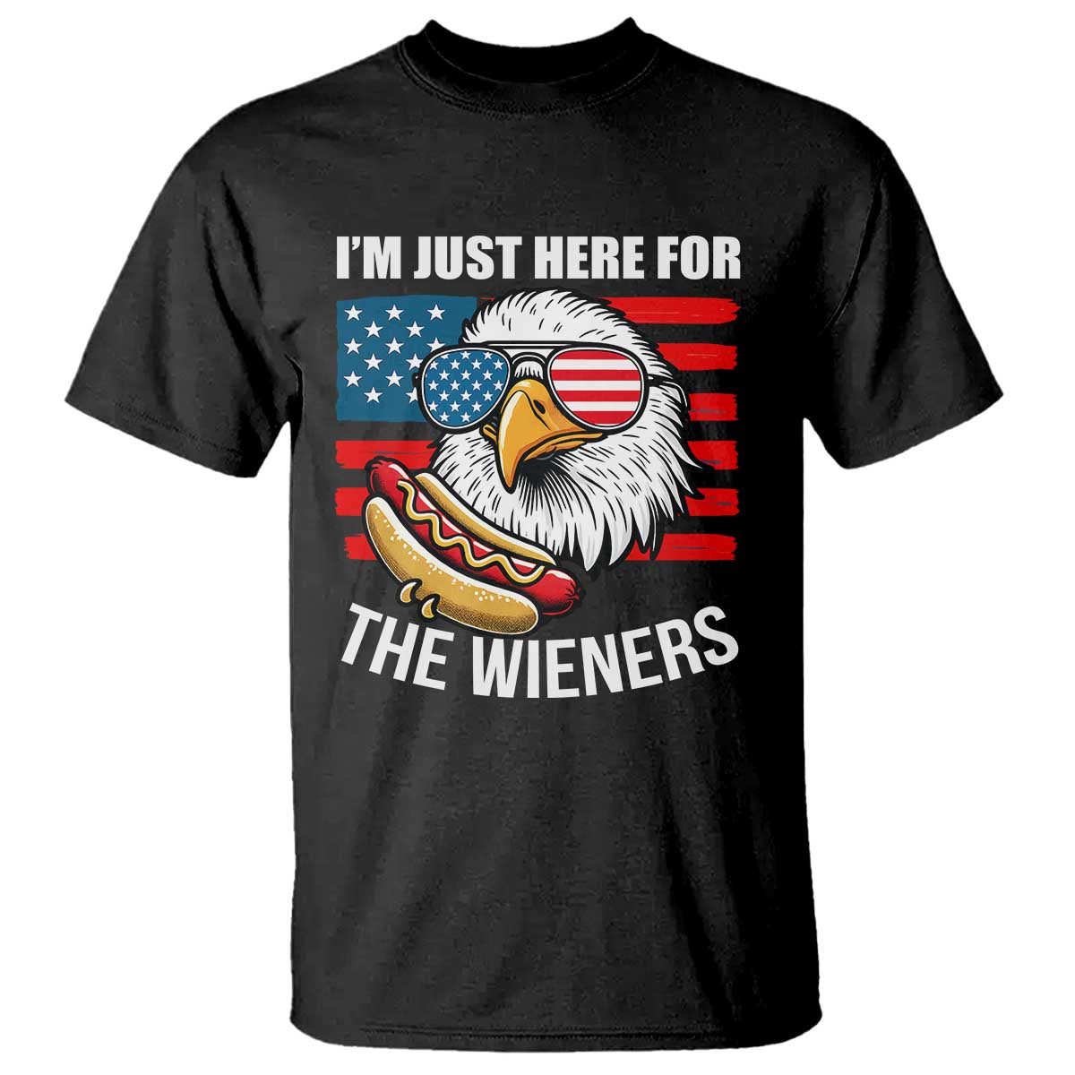 funny-im-just-here-for-the-wieners-t-shirt-4th-of-july-bald-eagle-hot-dog-lover