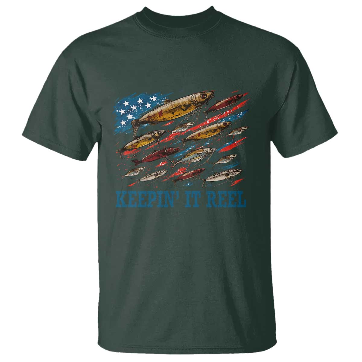 funny-fisherman-keepin-it-reel-t-shirt-fishing-lure-american-flag-bass-fishing