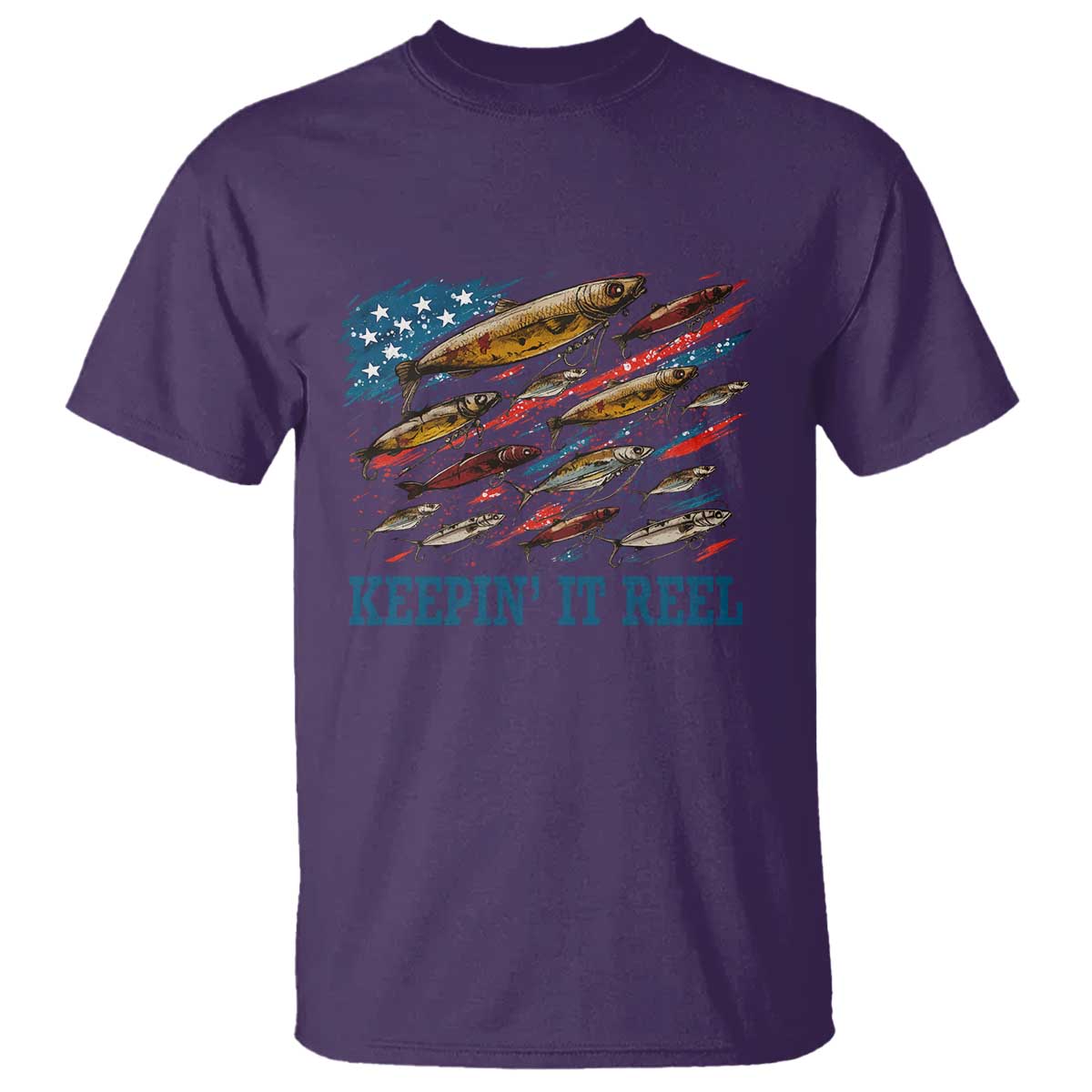 funny-fisherman-keepin-it-reel-t-shirt-fishing-lure-american-flag-bass-fishing