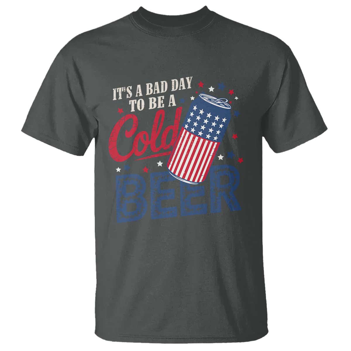 funny-4th-of-july-drinking-t-shirt-its-a-bad-day-to-be-a-cold-beer-american-flag
