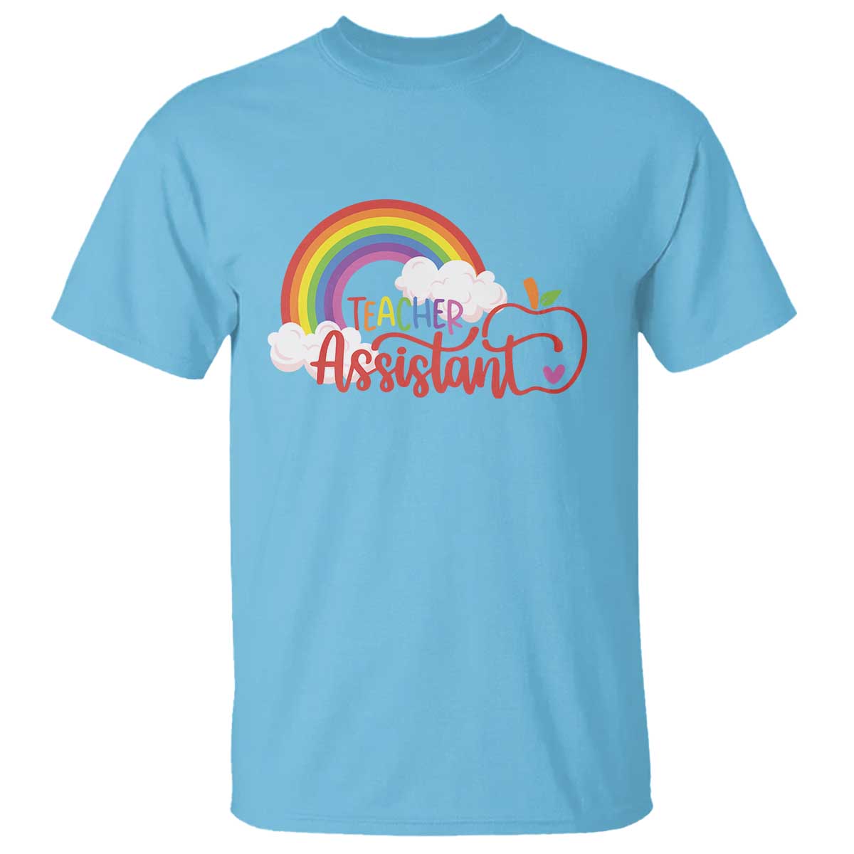 teacher-assistant-t-shirt-back-to-school-rainbow-apple-cloud