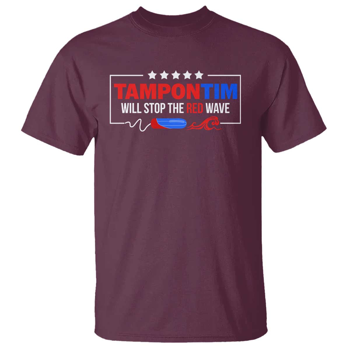 funny-walz-t-shirt-tampon-tim-will-stop-the-red-wave-star