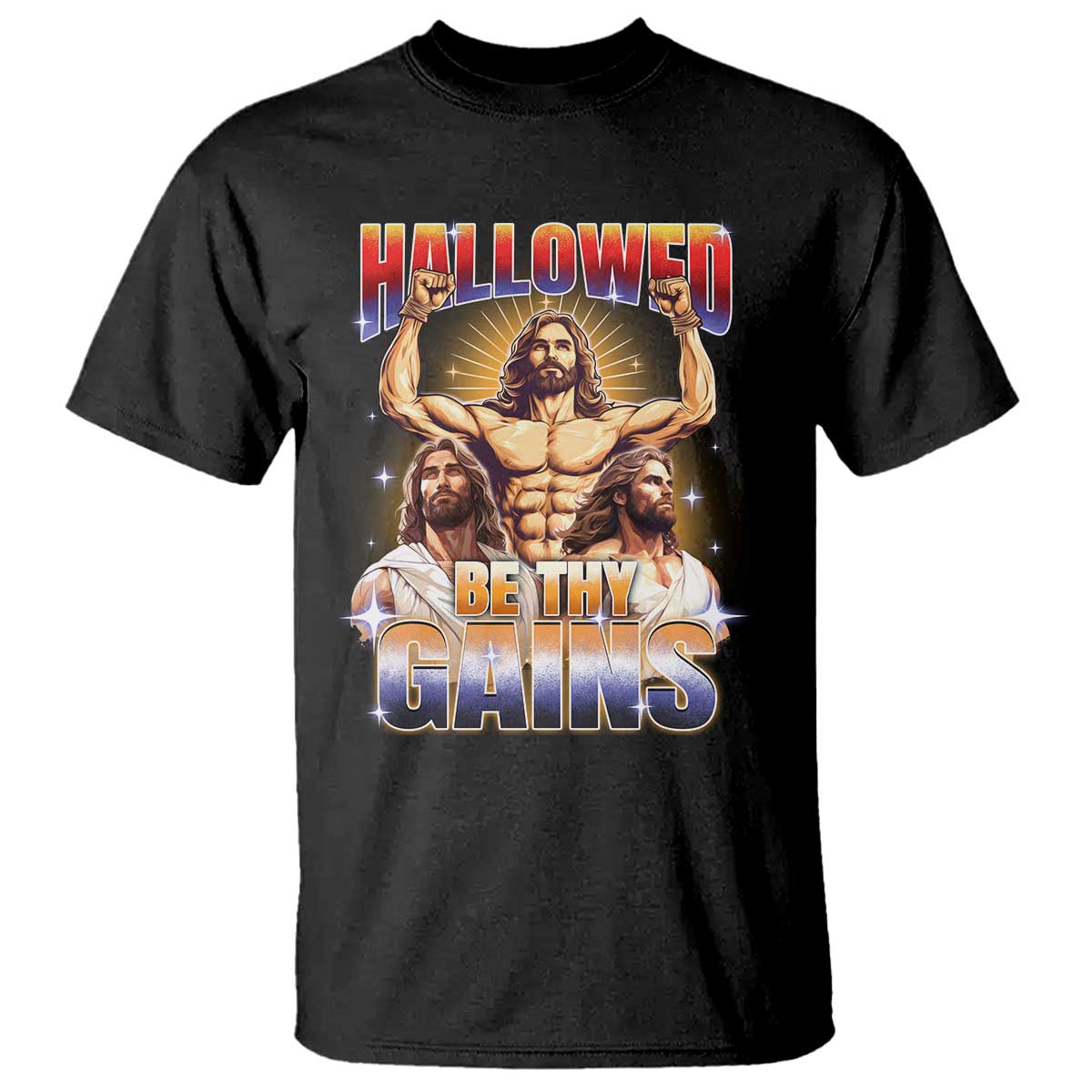 funny-muscle-jesus-weightlifting-t-shirt-hallowed-be-thy-gains-workout-humor
