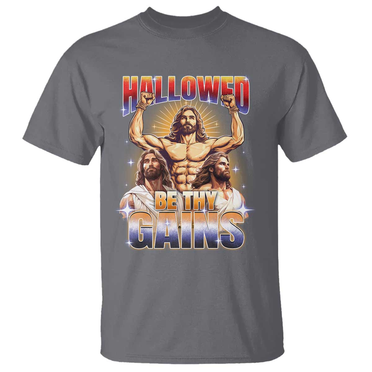 funny-muscle-jesus-weightlifting-t-shirt-hallowed-be-thy-gains-workout-humor
