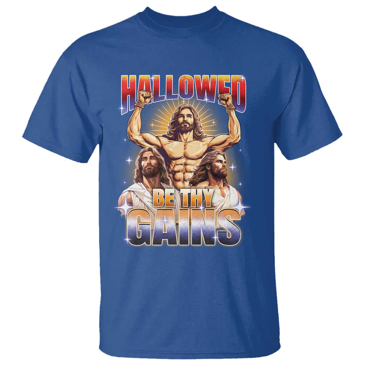 funny-muscle-jesus-weightlifting-t-shirt-hallowed-be-thy-gains-workout-humor