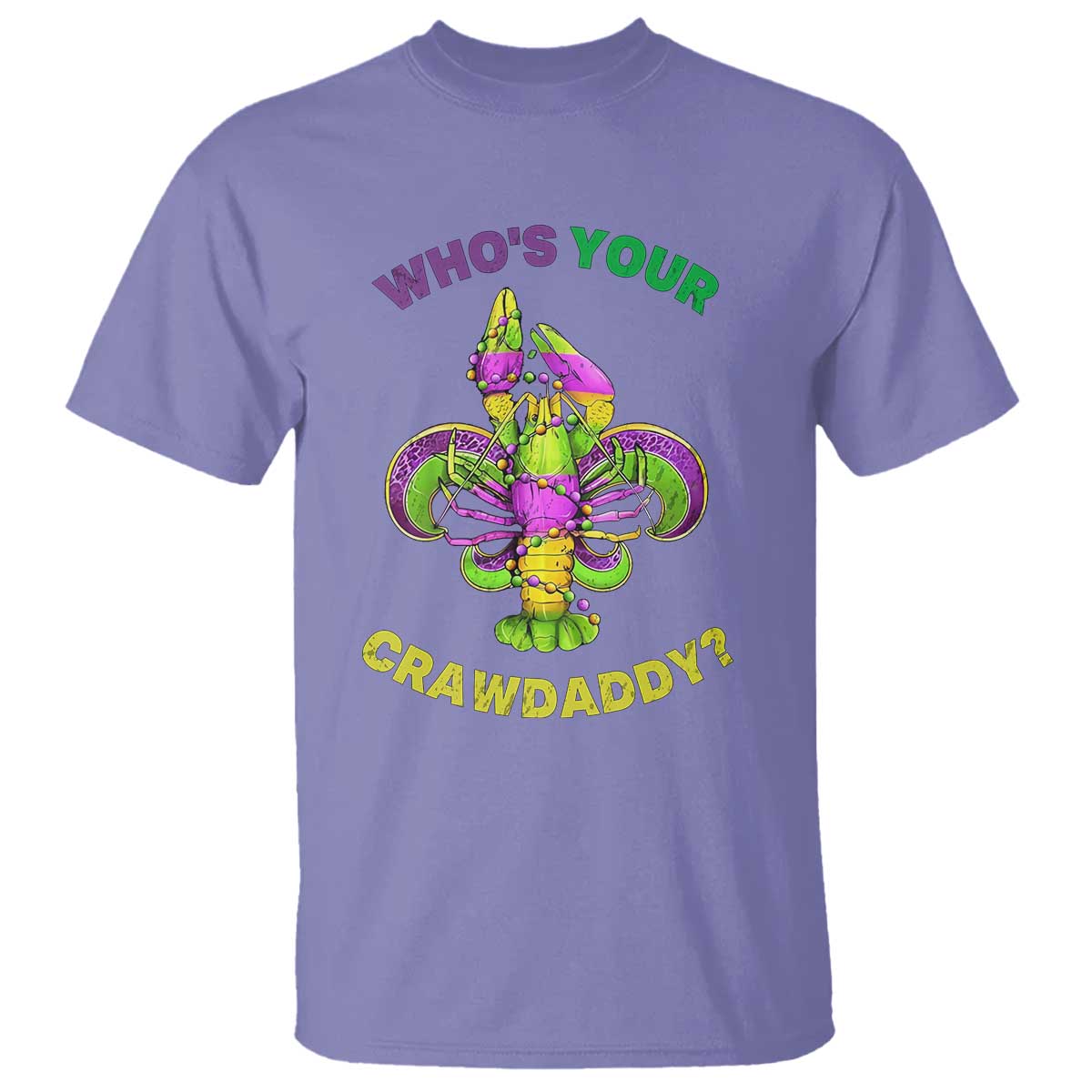 funny-whos-your-crawdaddy-t-shirt-vintage-crawfish-beads-fleur-de-lis-mardi-gras