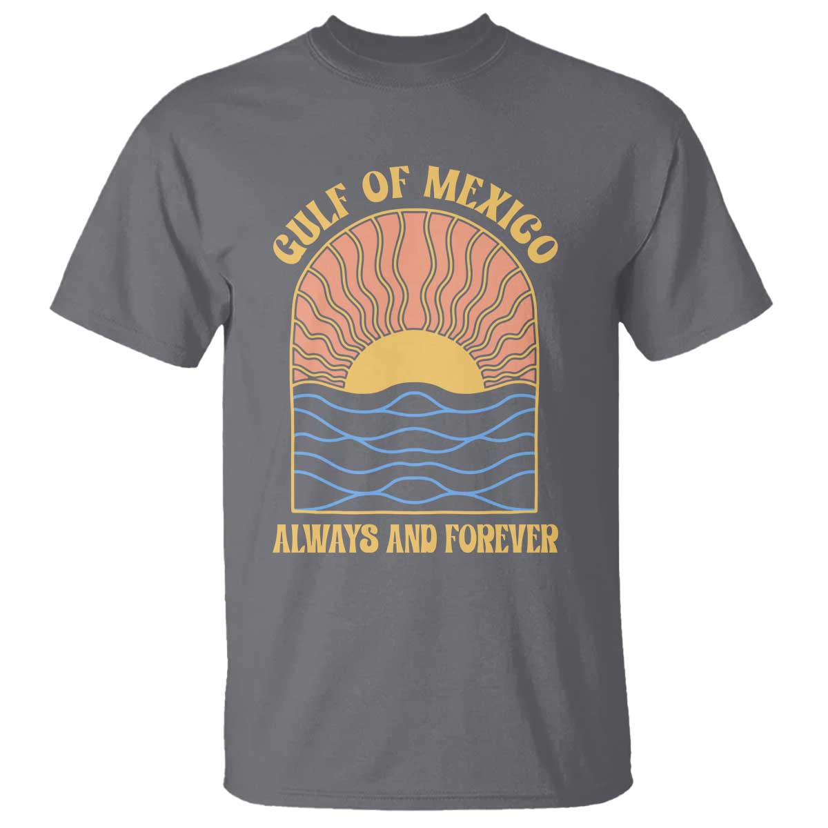 gulf-of-mexico-always-and-forever-t-shirt-retro-beach-sunset