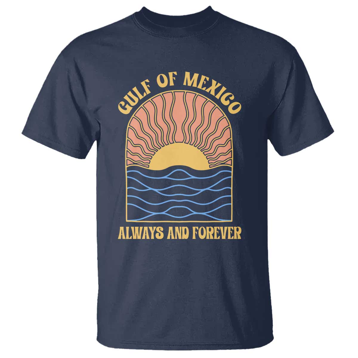 gulf-of-mexico-always-and-forever-t-shirt-retro-beach-sunset