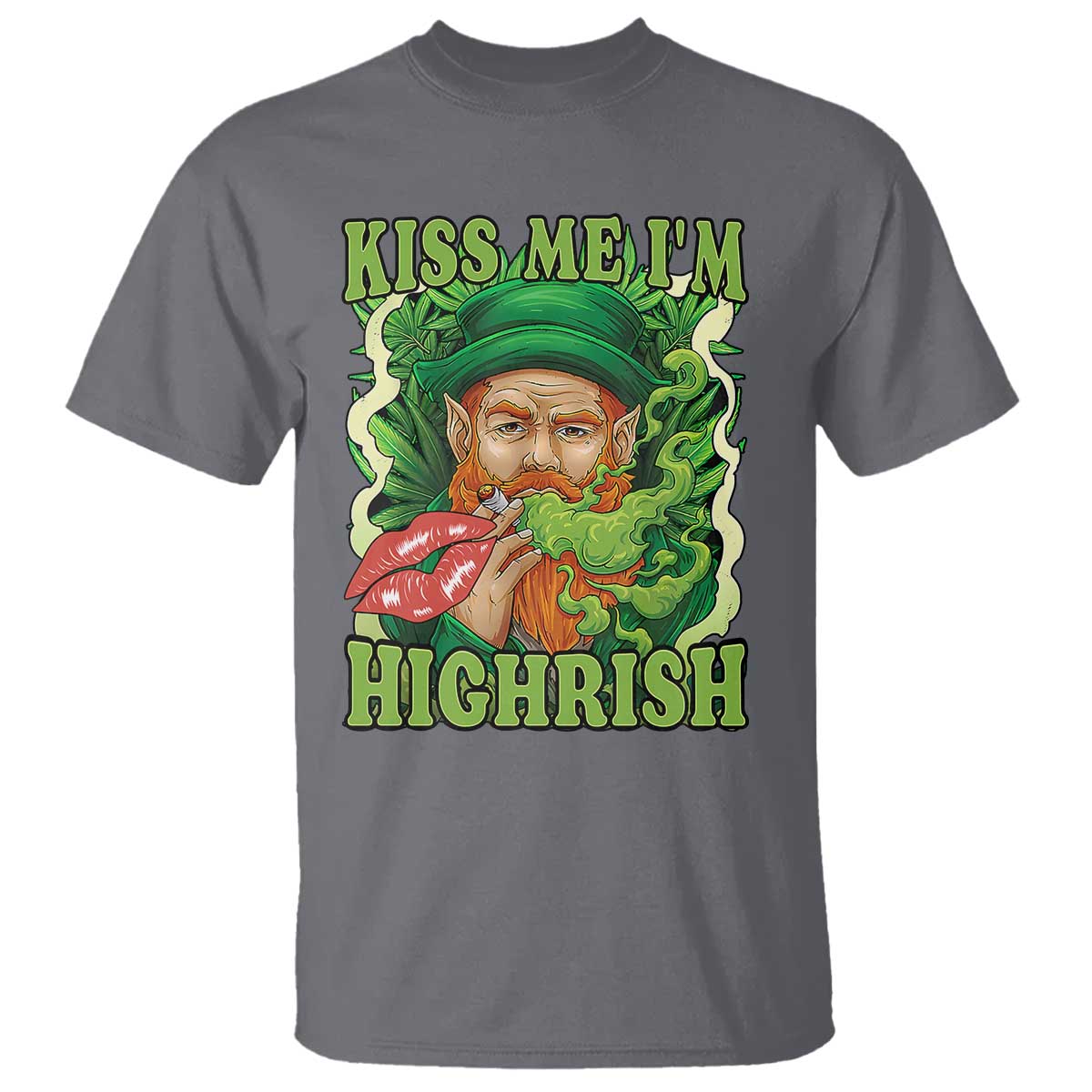 funny-st-patricks-day-cannabis-weed-t-shirt-kiss-me-im-highrish-leprechaun