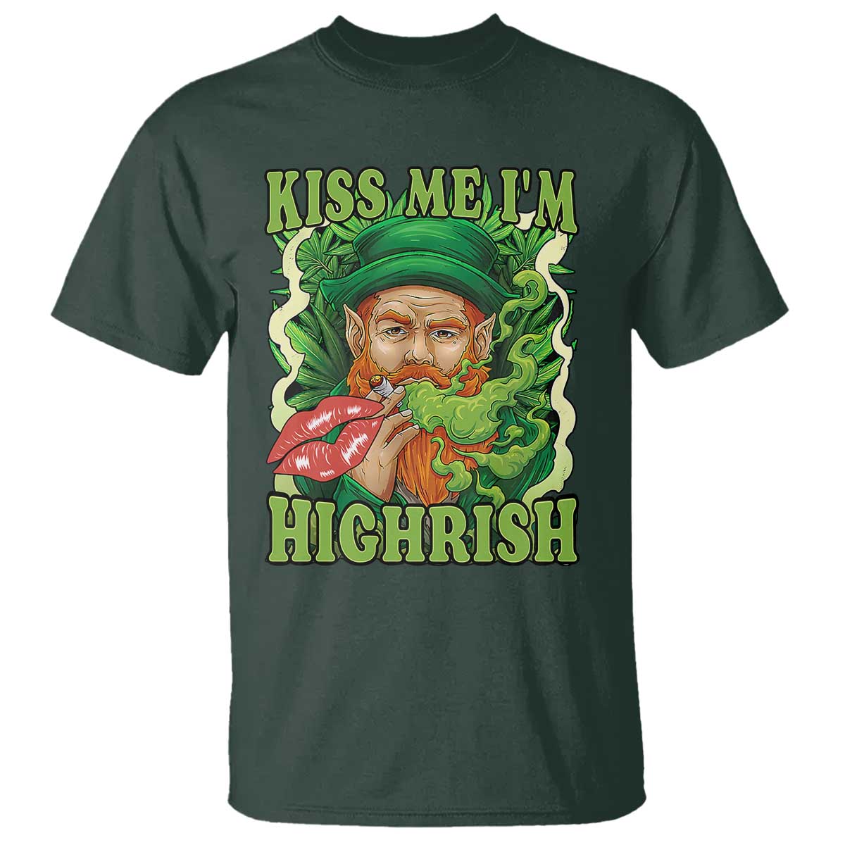 funny-st-patricks-day-cannabis-weed-t-shirt-kiss-me-im-highrish-leprechaun