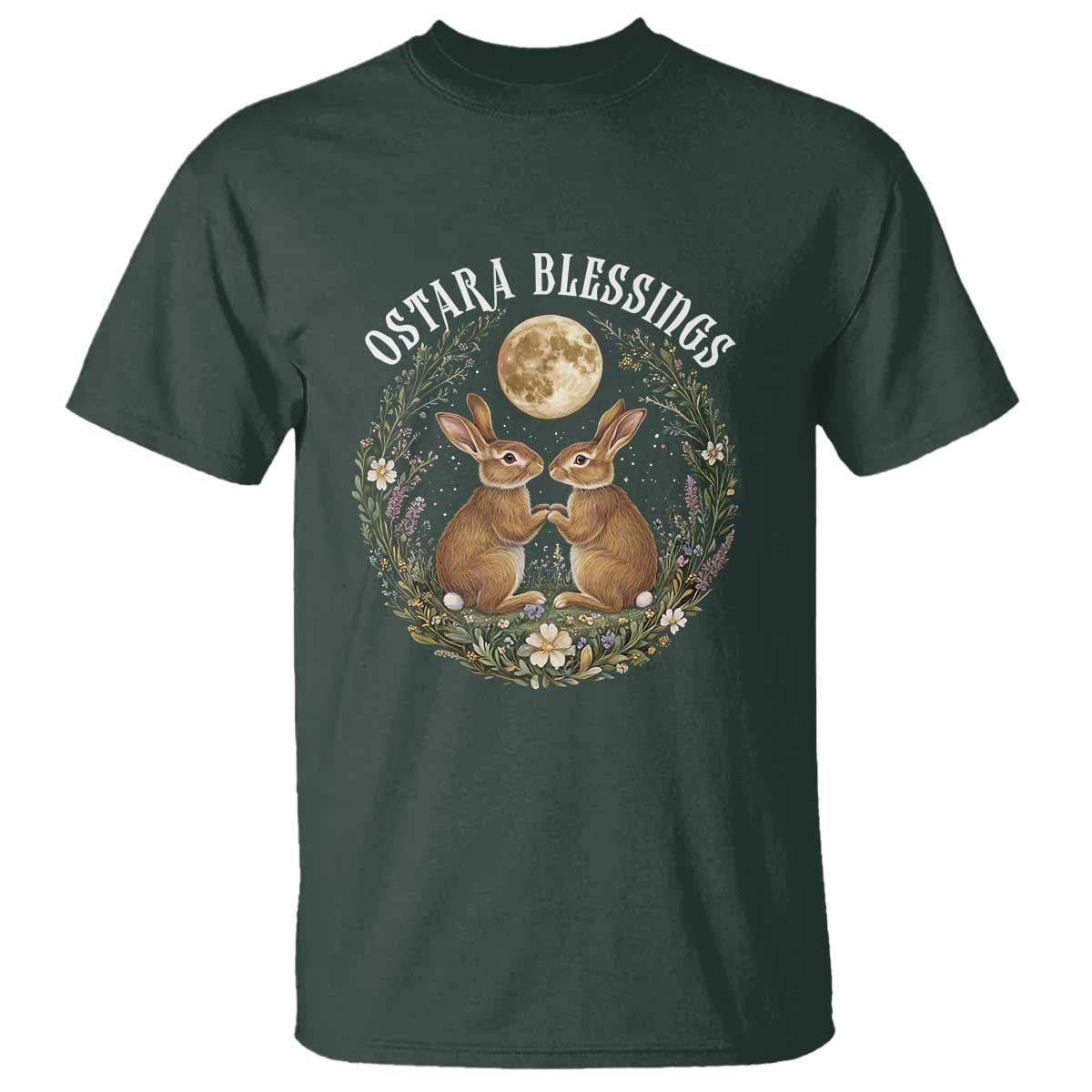 ostara-blessing-pagan-eostre-easter-day-t-shirt-spring-moon-rabbit-spring-equinox-festival