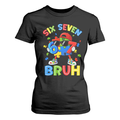 67 Autism Support T Shirt For Women Funny Six Seven Bruh Autistic Puzzle Kids Boys