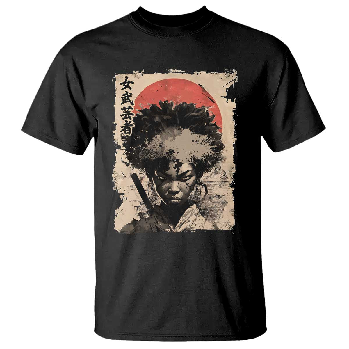 african-american-female-samurai-warrior-t-shirt-japanese-art-black-onna-bugeisha