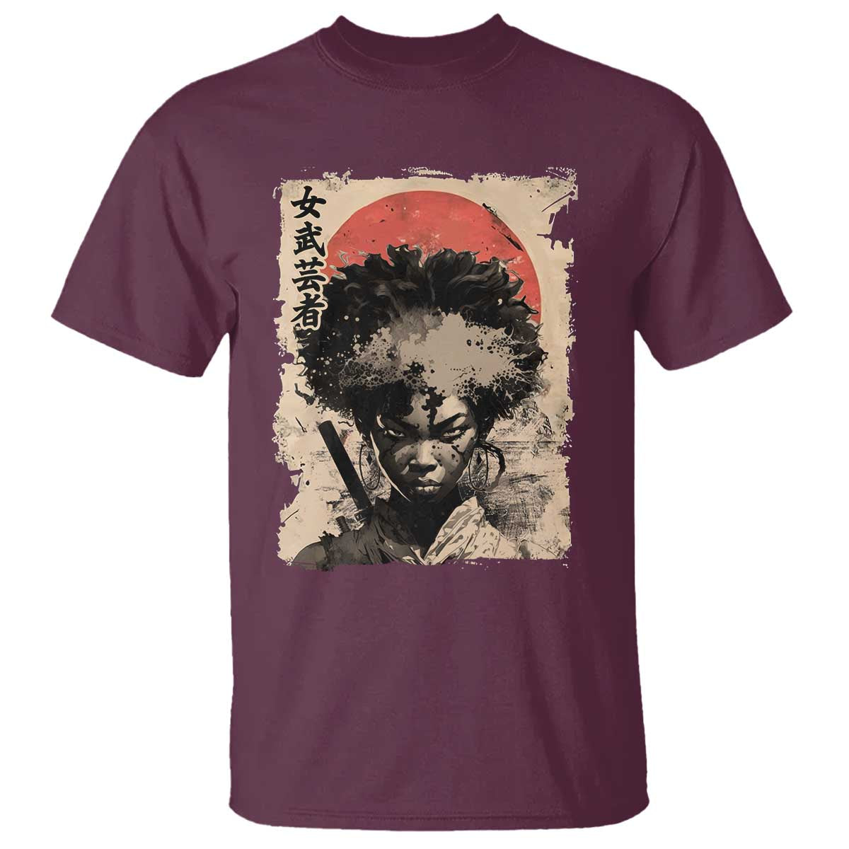 african-american-female-samurai-warrior-t-shirt-japanese-art-black-onna-bugeisha