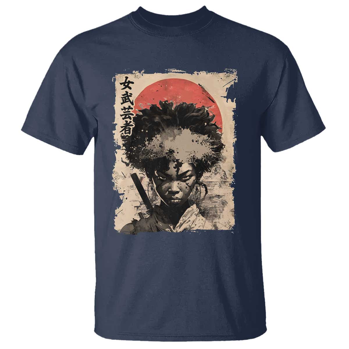 african-american-female-samurai-warrior-t-shirt-japanese-art-black-onna-bugeisha