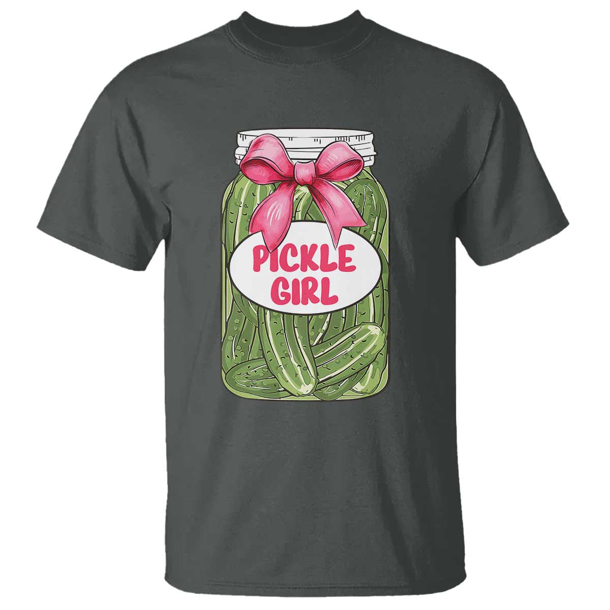 funny-pickle-girl-t-shirt-canned-dill-cucumber-pink-bow-coquette