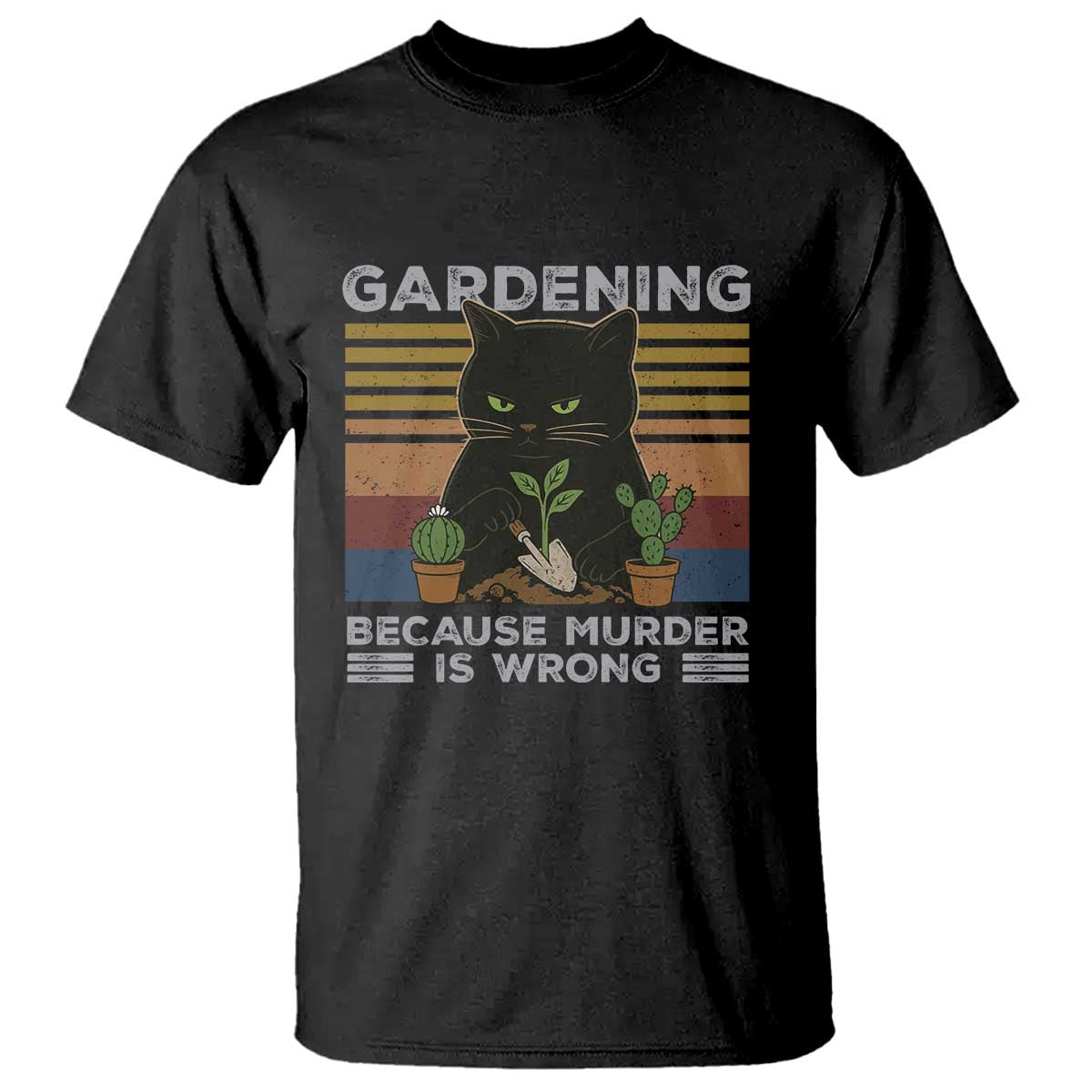 funny-gardening-because-murder-is-wrong-t-shirt-retro-black-cat-plant-lover