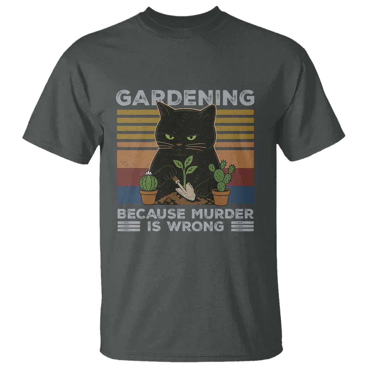 funny-gardening-because-murder-is-wrong-t-shirt-retro-black-cat-plant-lover