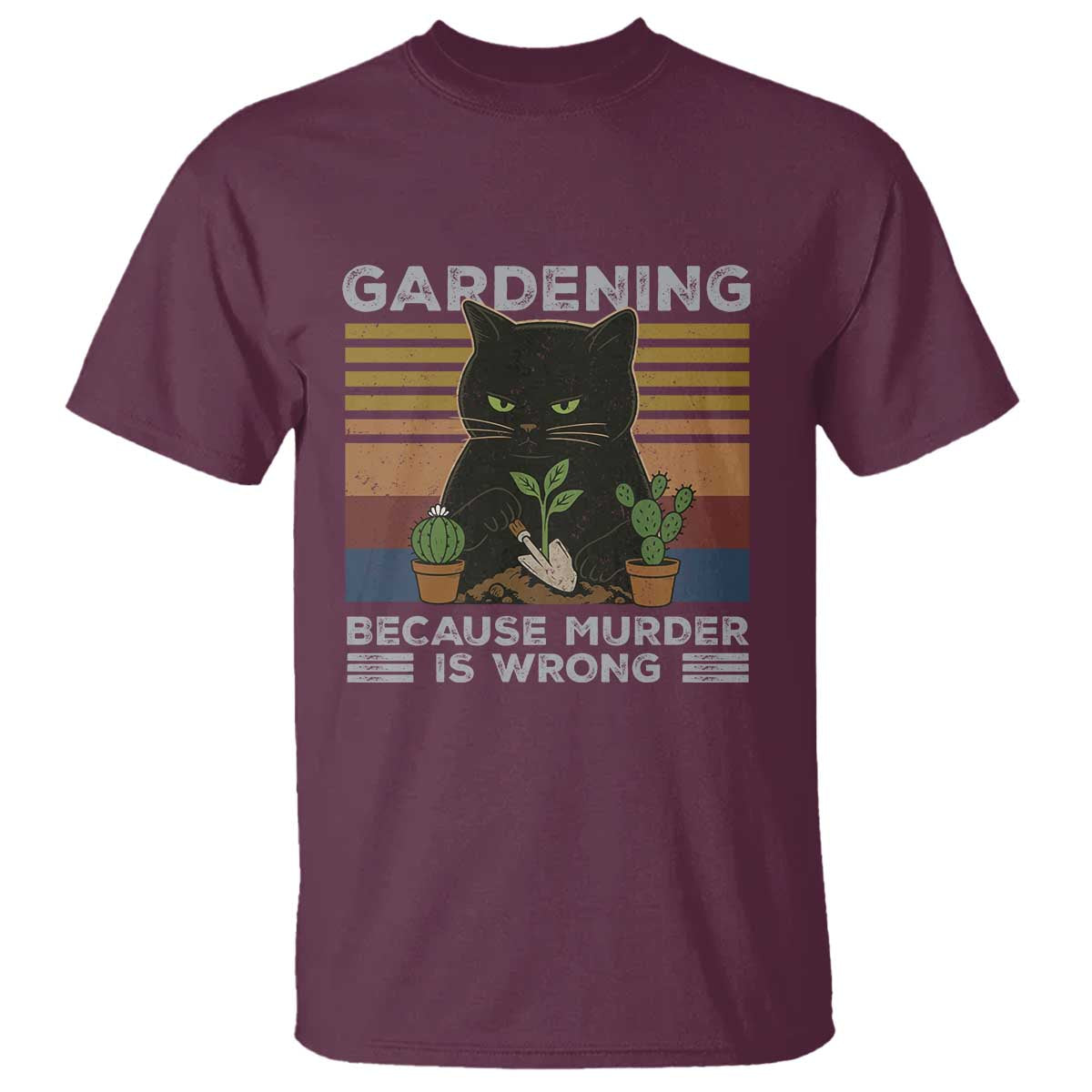 funny-gardening-because-murder-is-wrong-t-shirt-retro-black-cat-plant-lover