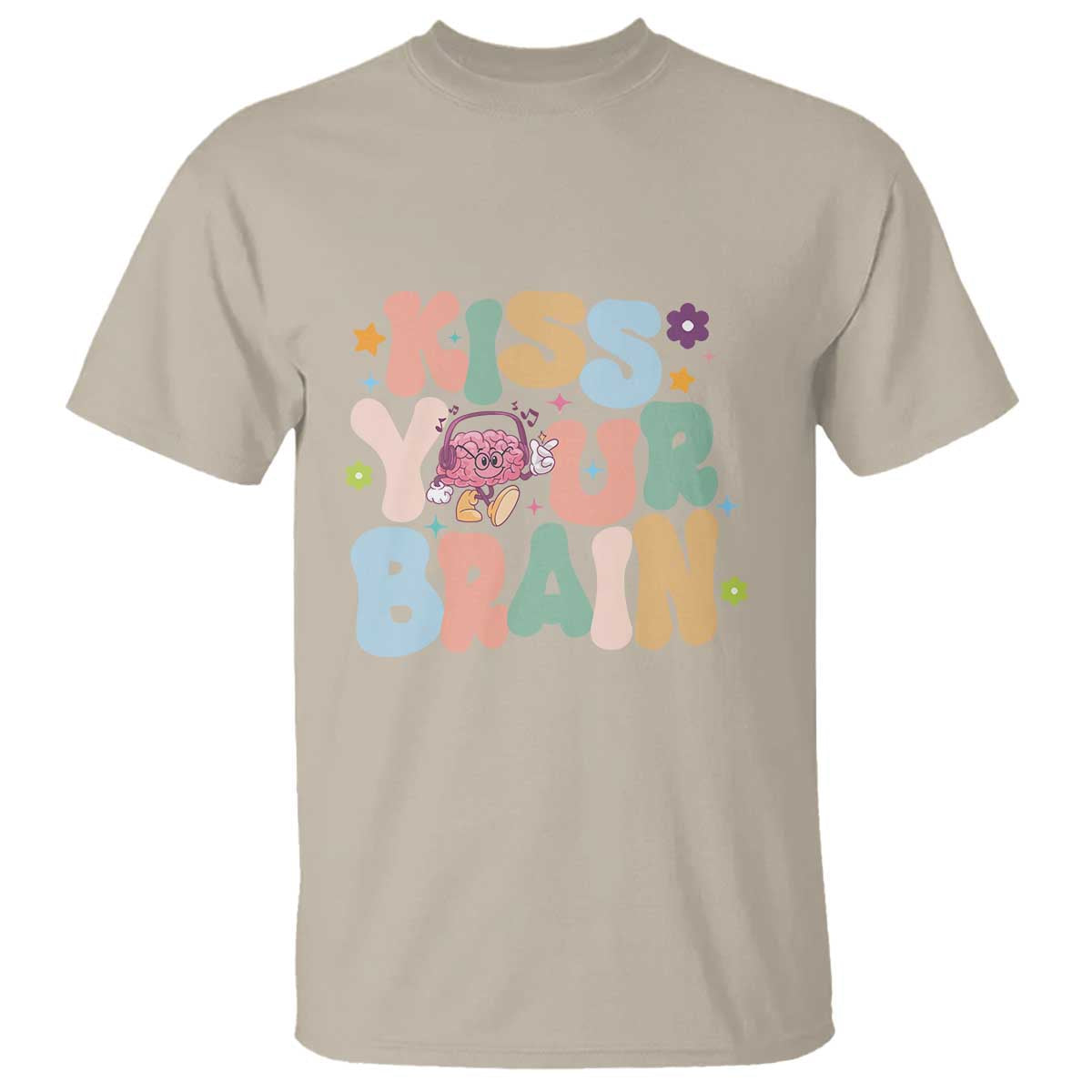 funny-special-education-teacher-t-shirt-kiss-your-brain-retro-groove-flower-star