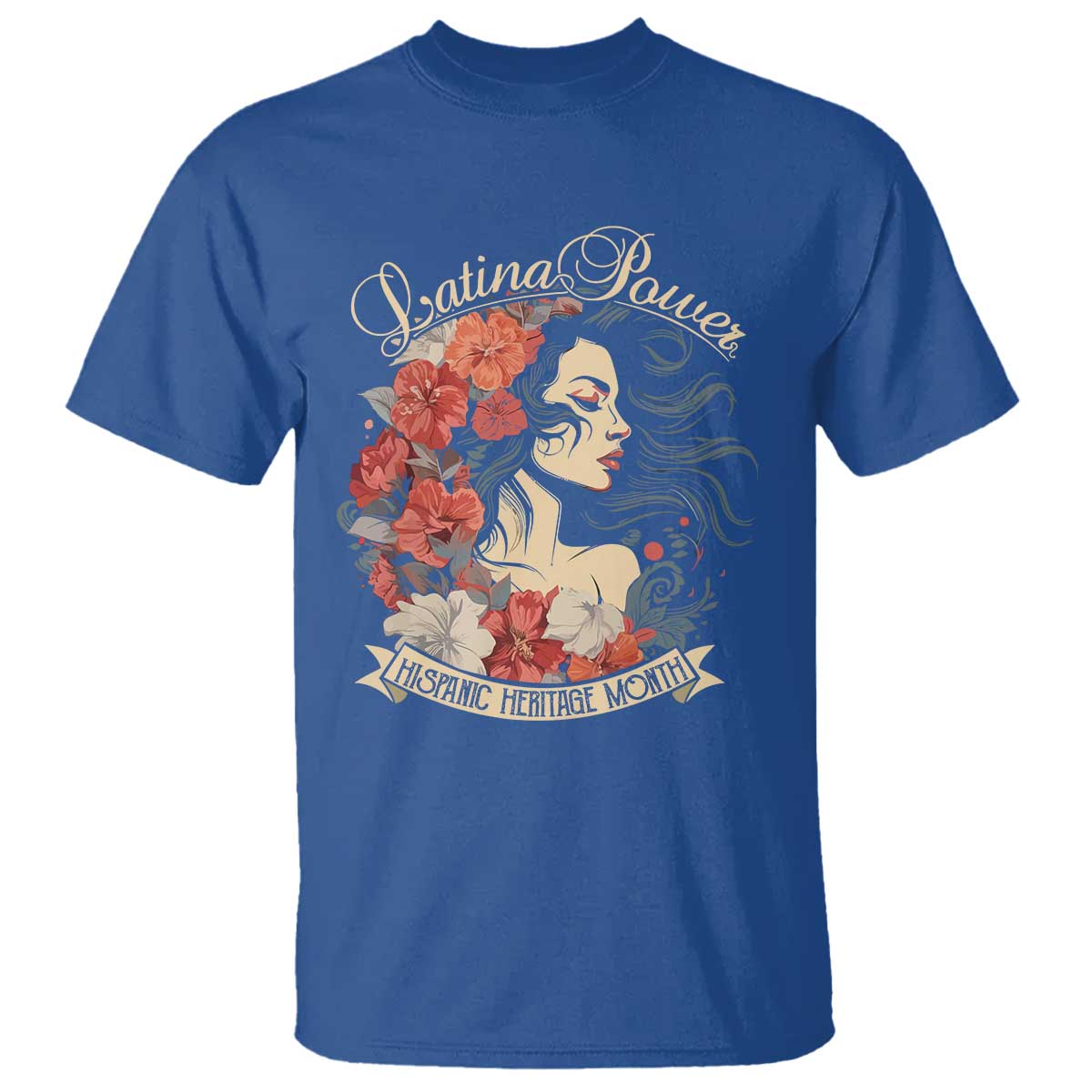 latina-power-t-shirt-hispanic-heritage-month-vintage-women-flowers