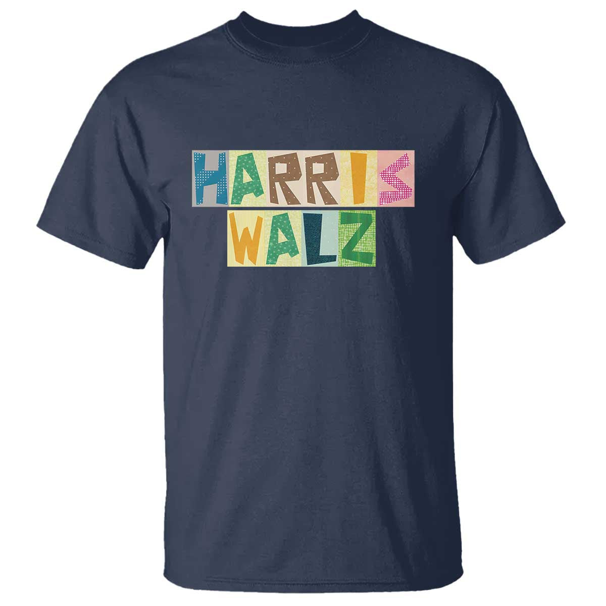 harris-walz-supporter-t-shirt-colorful-quilted-paper-pattern-us-presidential-election