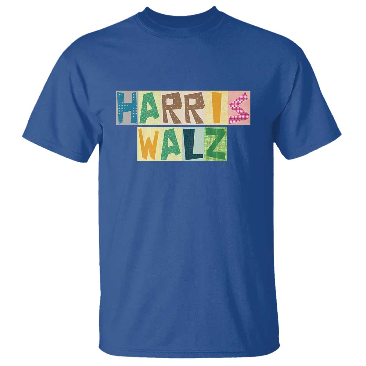 harris-walz-supporter-t-shirt-colorful-quilted-paper-pattern-us-presidential-election