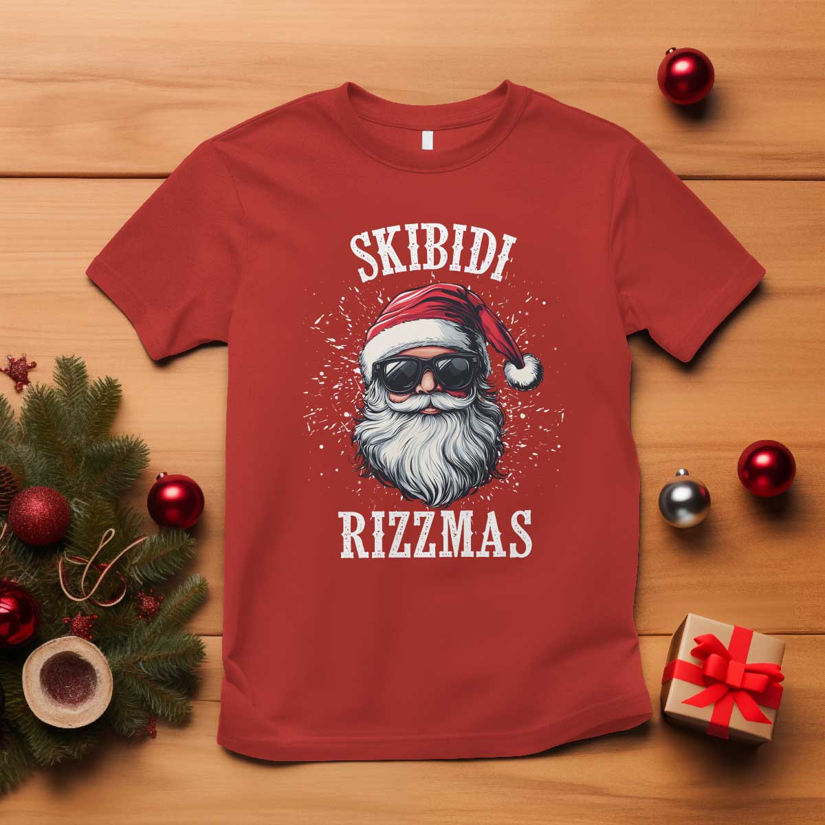 funny-christmas-santa-t-shirt-skibidi-rizzmas-charisma-rizz-santa-claus