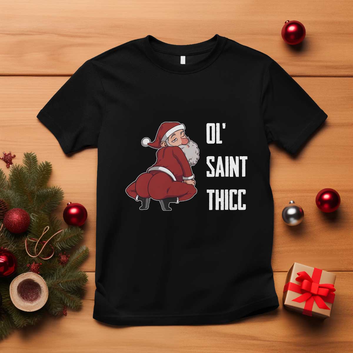 funny-christmas-naughty-santa-t-shirt-ol-saint-thicc-kiss-my-ass