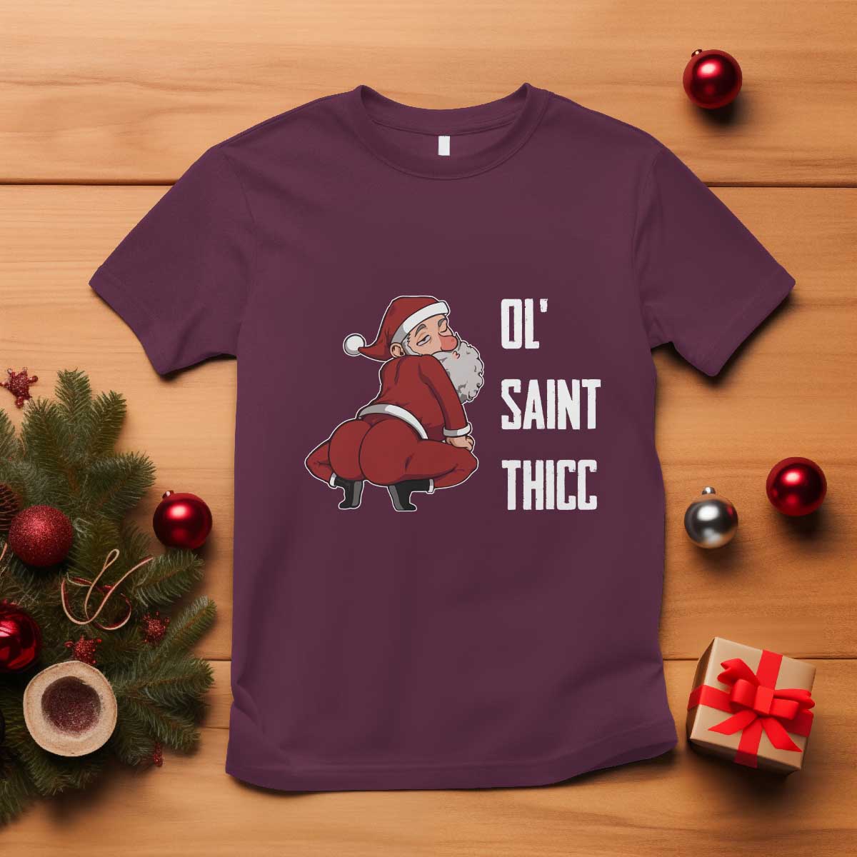 funny-christmas-naughty-santa-t-shirt-ol-saint-thicc-kiss-my-ass