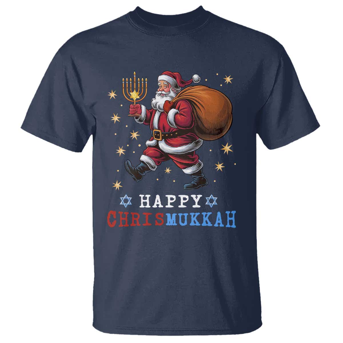 funny-christmas-hanukkah-t-shirt-happy-chrismukkah-santa-menorah