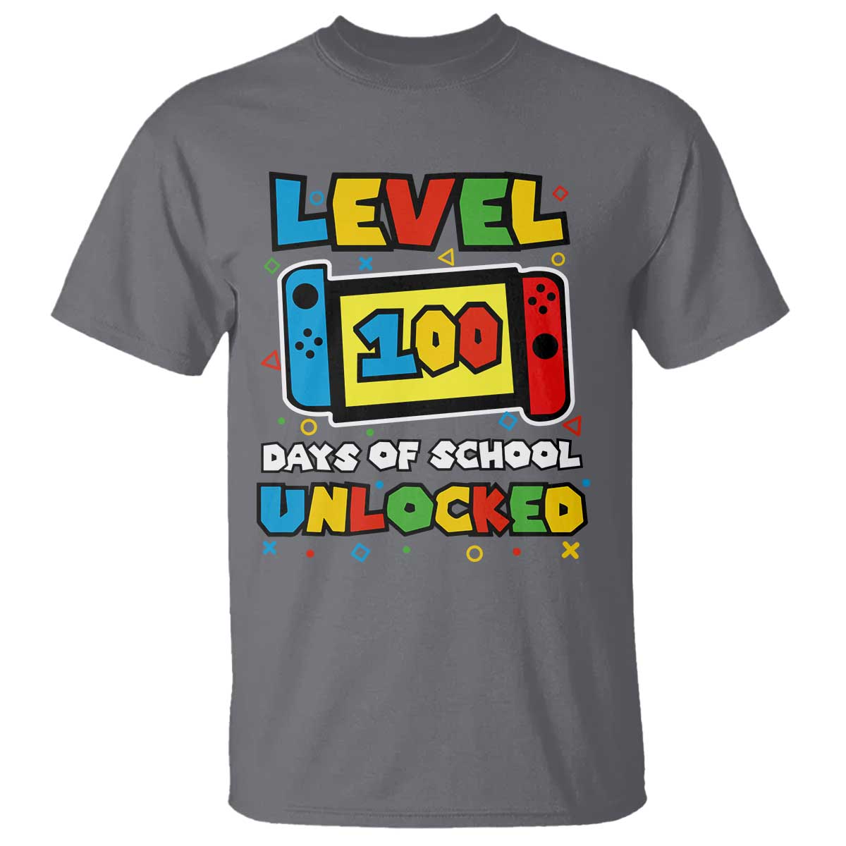 level-100-days-of-school-unlocked-t-shirt-happy-100th-days-of-school-gaming