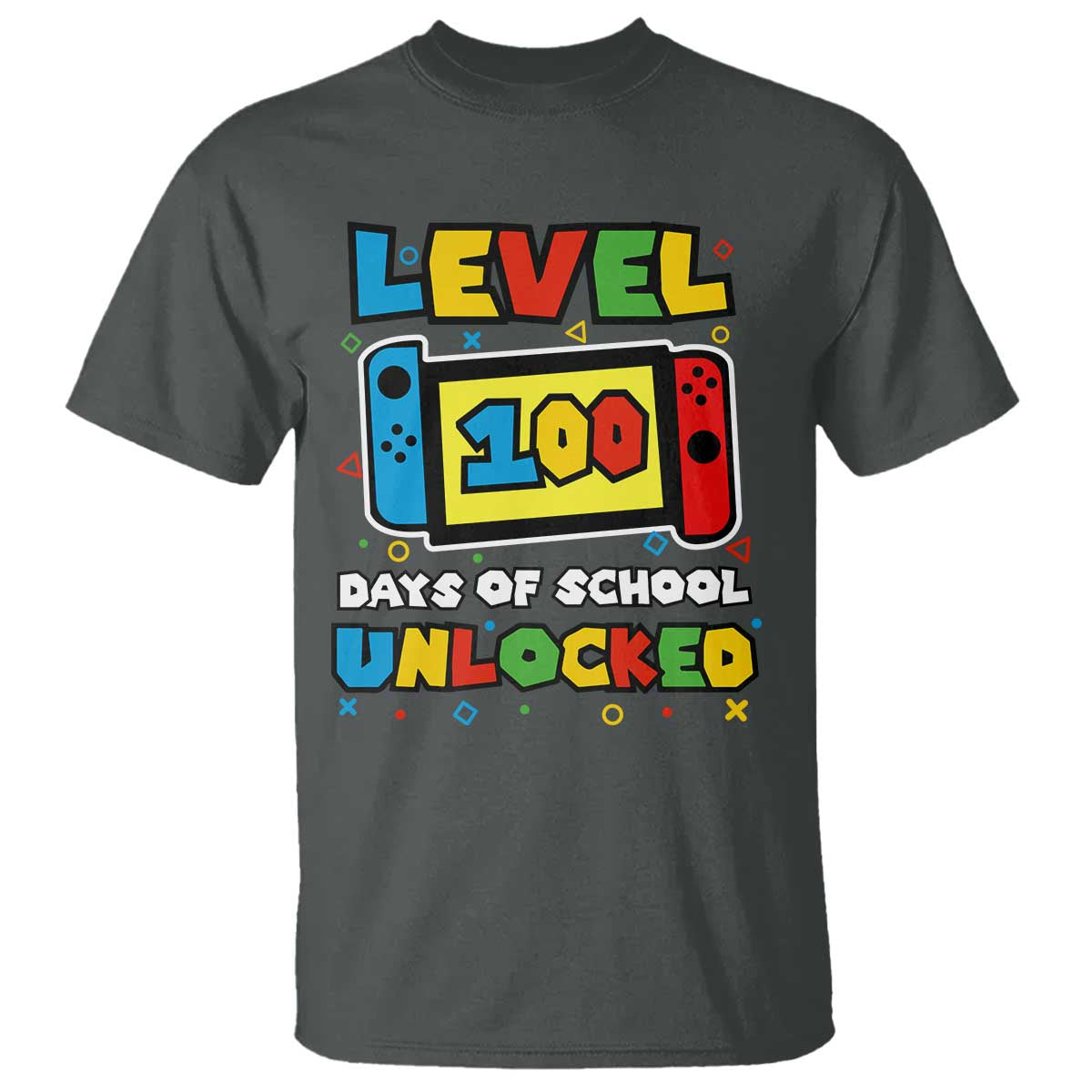 level-100-days-of-school-unlocked-t-shirt-happy-100th-days-of-school-gaming