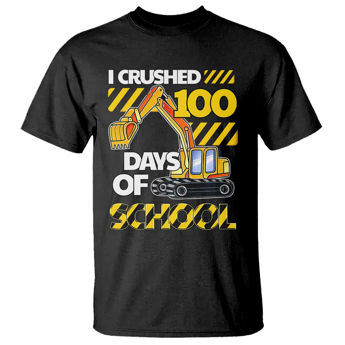 i-crushed-100-days-of-school-t-shirt-construction-vehicle-excavators