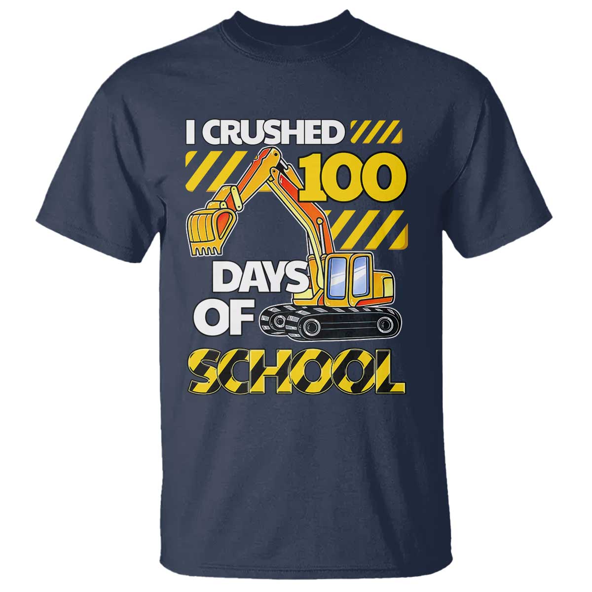 i-crushed-100-days-of-school-t-shirt-construction-vehicle-excavators
