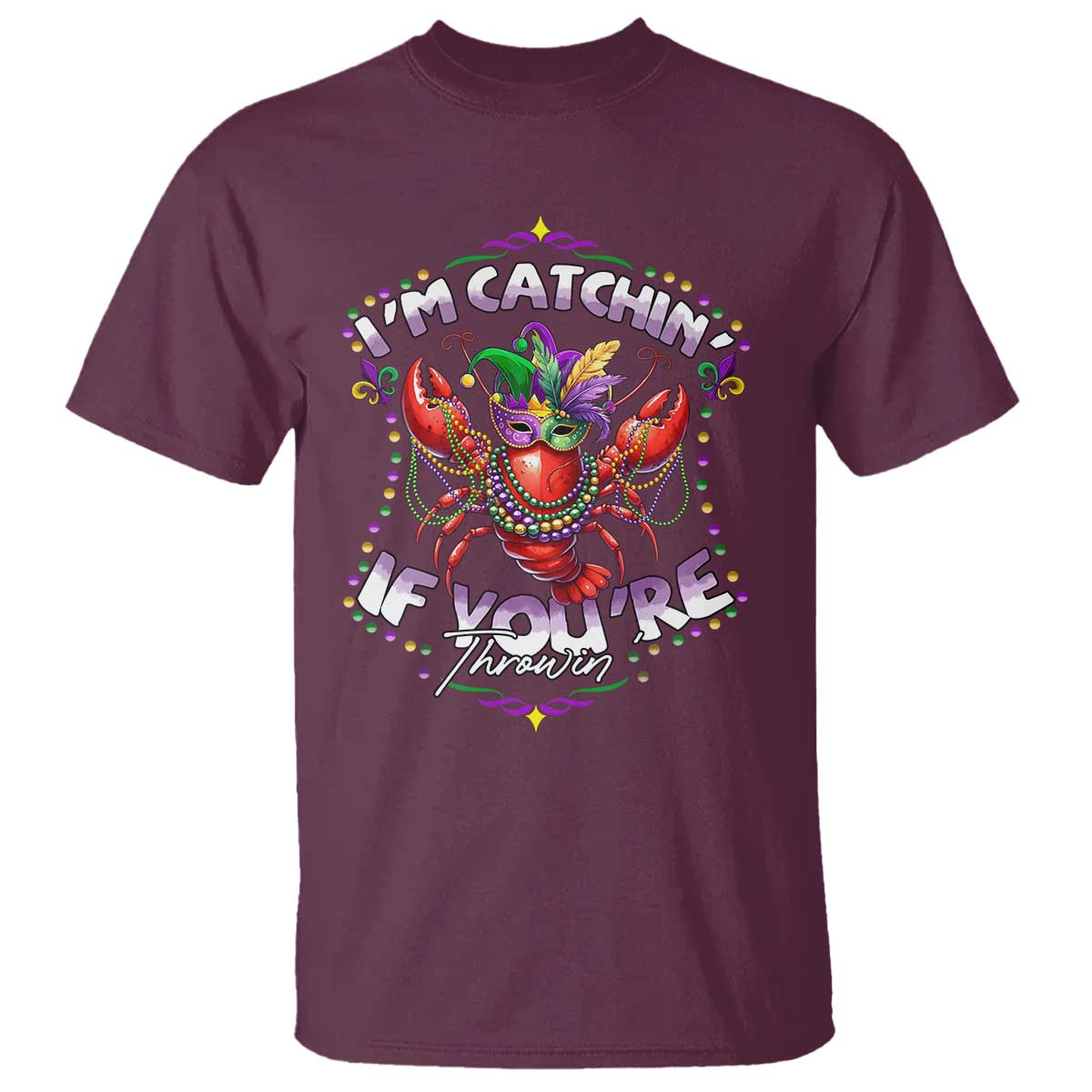 funny-im-catchin-if-youre-throwin-mardi-gras-t-shirt-crawfish-beads-jester-hat