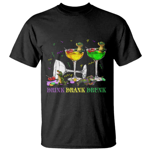 funny-mardi-gras-drinking-t-shirt-drink-drank-drunk-glass-of-wine-alligators