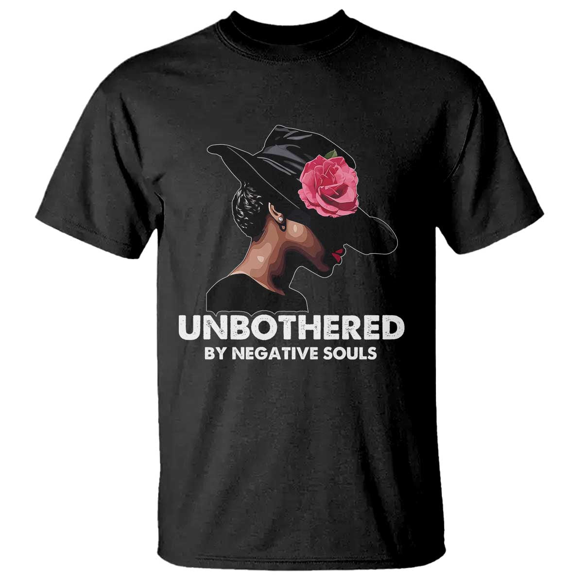 funny-african-american-t-shirt-unbothered-by-negative-souls