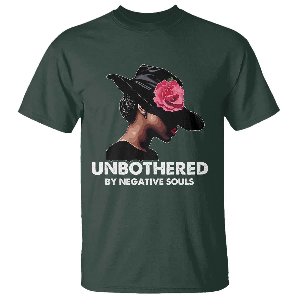 funny-african-american-t-shirt-unbothered-by-negative-souls